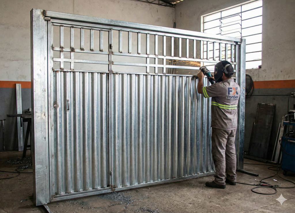 Compre Direto do Fabricante: Portão Automático em Mauá, FX PORTOES - FABRICA DE PORTÃO DE GARAGEM EM MAUÁ