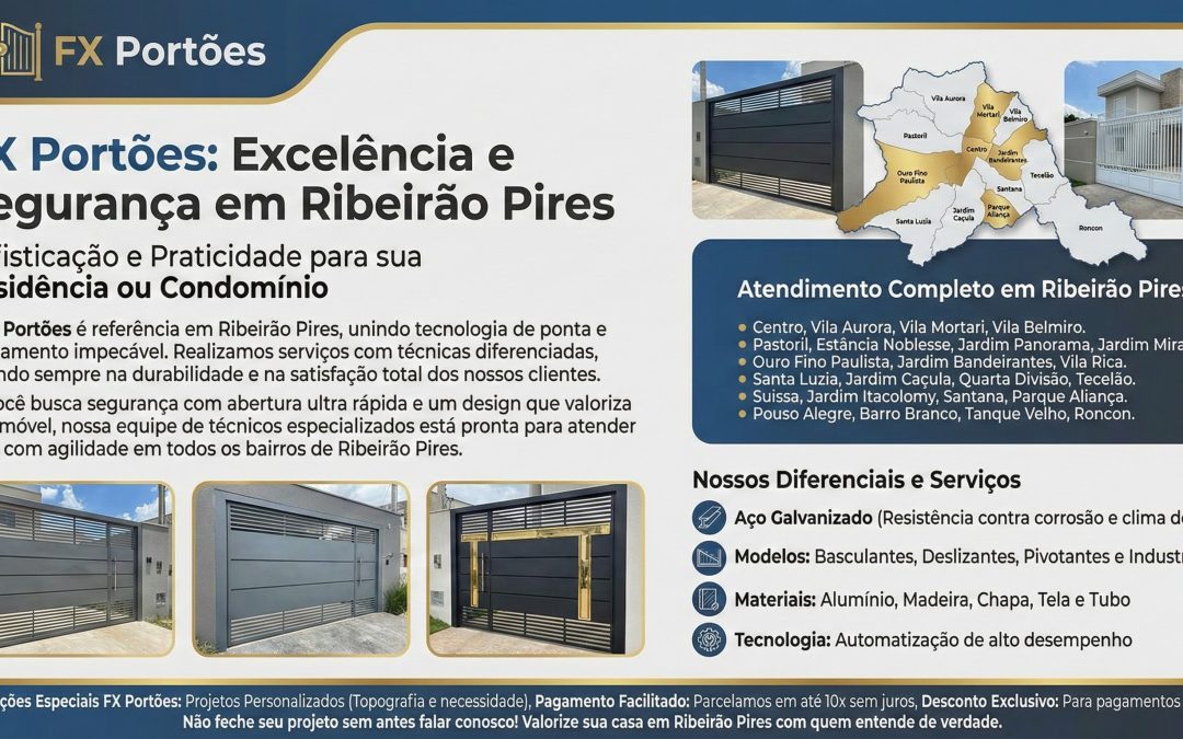 FX Portões: Excelência e Segurança em Ribeirão Pires