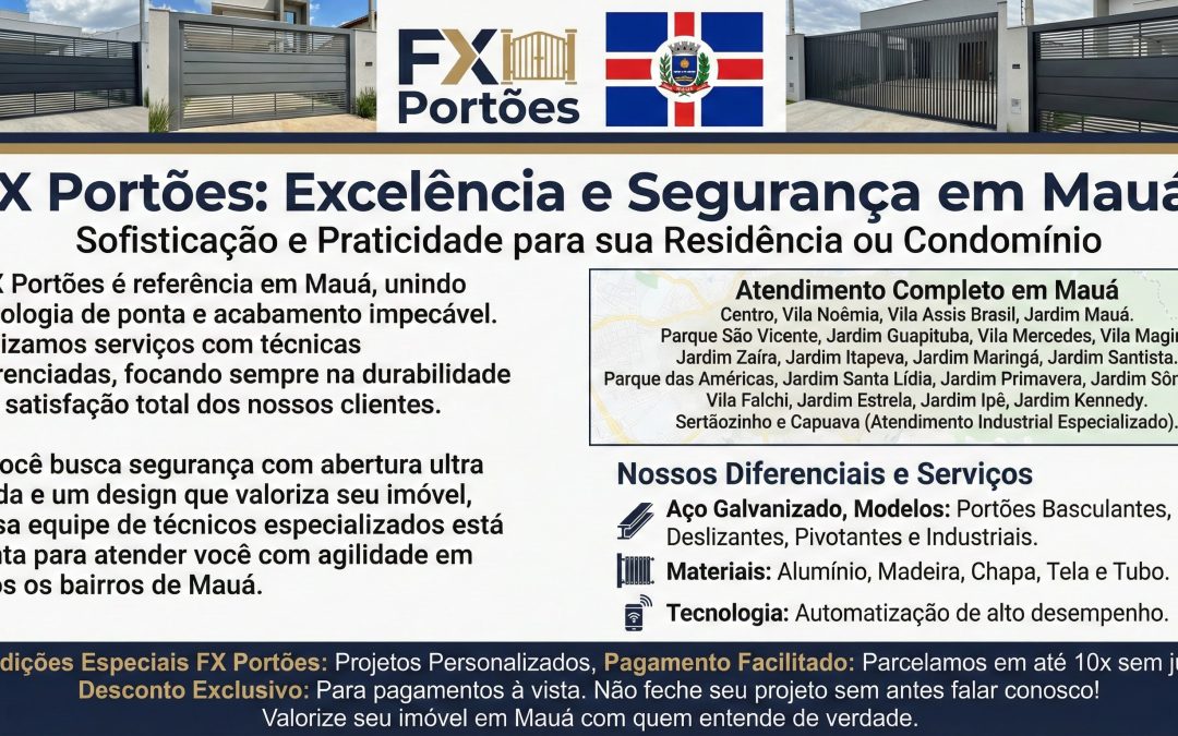 FX Portões: Excelência e Segurança em Mauá