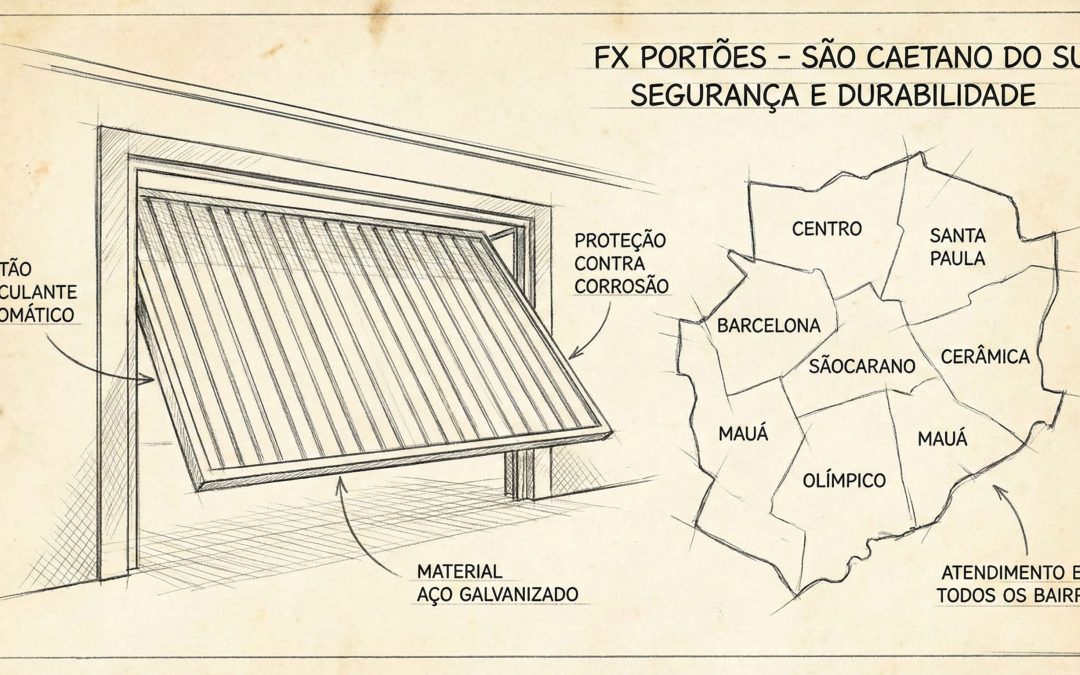 Portão Automático em São Caetano do Sul: Exija Material 100% Galvanizado