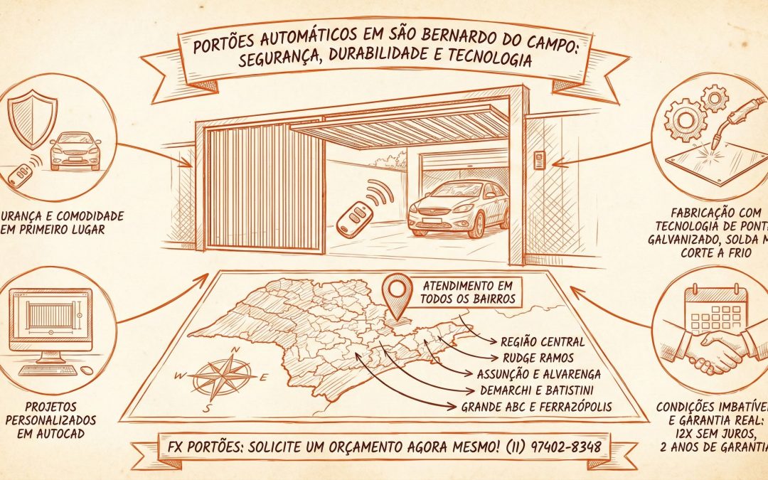 Portões Automáticos em São Bernardo do Campo: Segurança, Durabilidade e Tecnologia para sua Casa