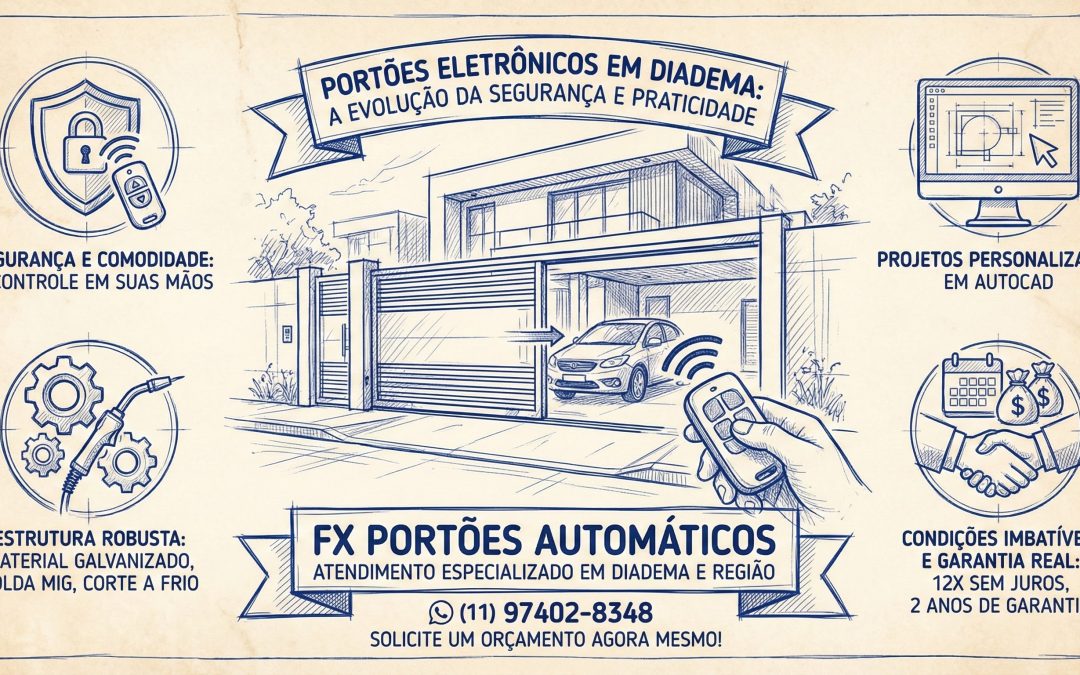 Portões Eletrônicos em Diadema: A Evolução da Segurança e Praticidade para sua Casa