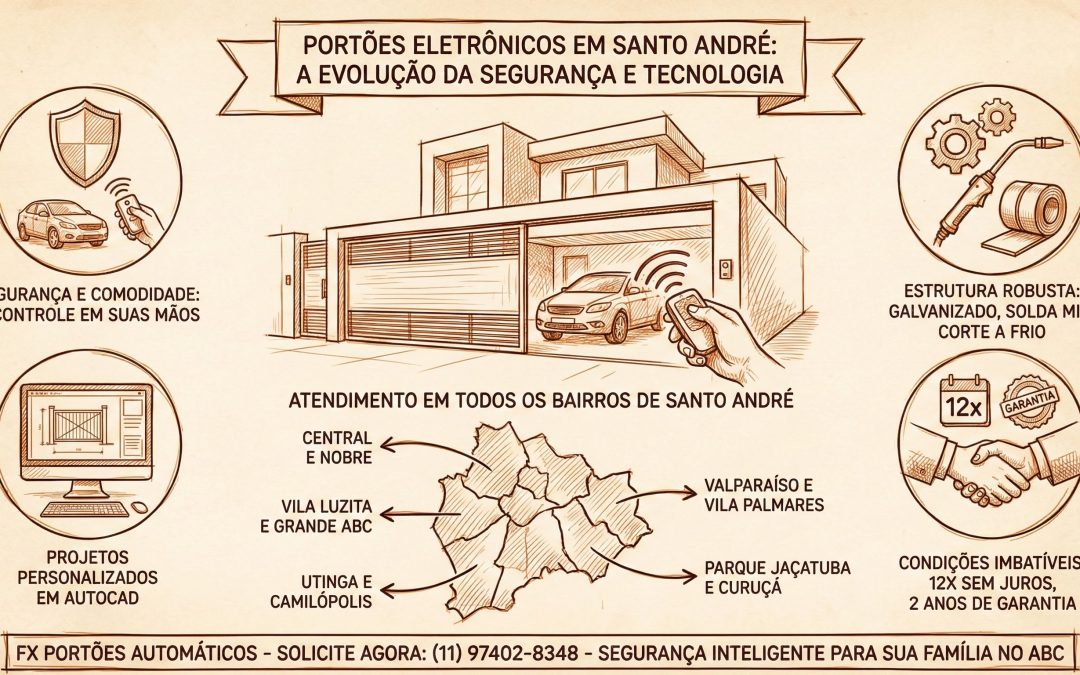 Portões Eletrônicos em Santo André: A Evolução da Segurança e Tecnologia para sua Casa