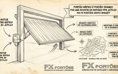Portões Automáticos Ultrarápidos é na FX Portões Santo André